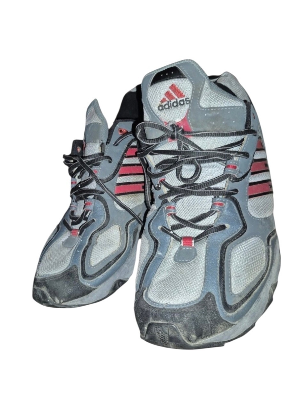 Adidas Men's Gray and Red Running Shoes